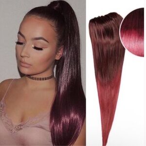 BELLAMI 20” Faux Wrap Ponytail- Poisonberry Swirl